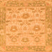 Square Abstract Orange Modern Rug, abs1215org