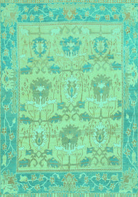 Abstract Turquoise Modern Rug, abs1215turq