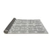 Sideview of Abstract Gray Modern Rug, abs1216gry