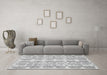 Machine Washable Abstract Gray Modern Rug in a Living Room,, wshabs1216gry