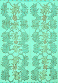 Abstract Turquoise Modern Rug, abs1216turq