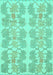 Abstract Turquoise Modern Rug, abs1216turq