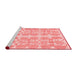 Modern Red Washable Rugs