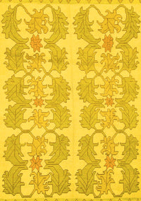 Abstract Yellow Modern Rug, abs1216yw