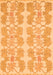 Abstract Orange Modern Rug, abs1216org