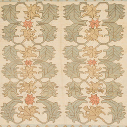 Square Machine Washable Abstract Brown Gold Rug, wshabs1216