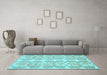 Machine Washable Abstract Light Blue Modern Rug in a Living Room, wshabs1216lblu