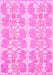 Machine Washable Abstract Pink Modern Rug, wshabs1216pnk
