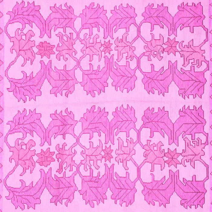 Square Machine Washable Abstract Pink Modern Rug, wshabs1216pnk