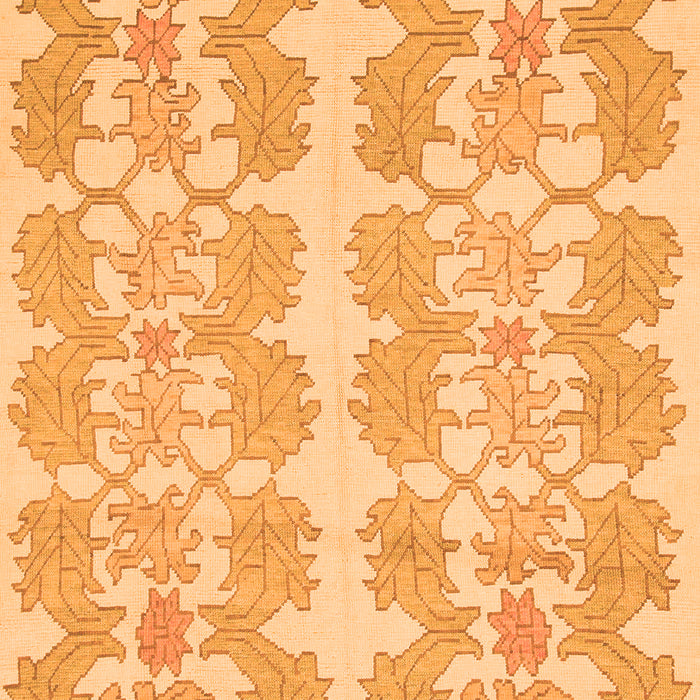 Machine Washable Abstract Orange Modern Area Rugs, wshabs1216org