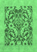 Abstract Emerald Green Modern Rug, abs1217emgrn