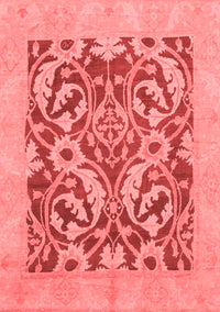 Abstract Red Modern Rug, abs1217red