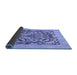 Sideview of Abstract Blue Modern Rug, abs1217blu