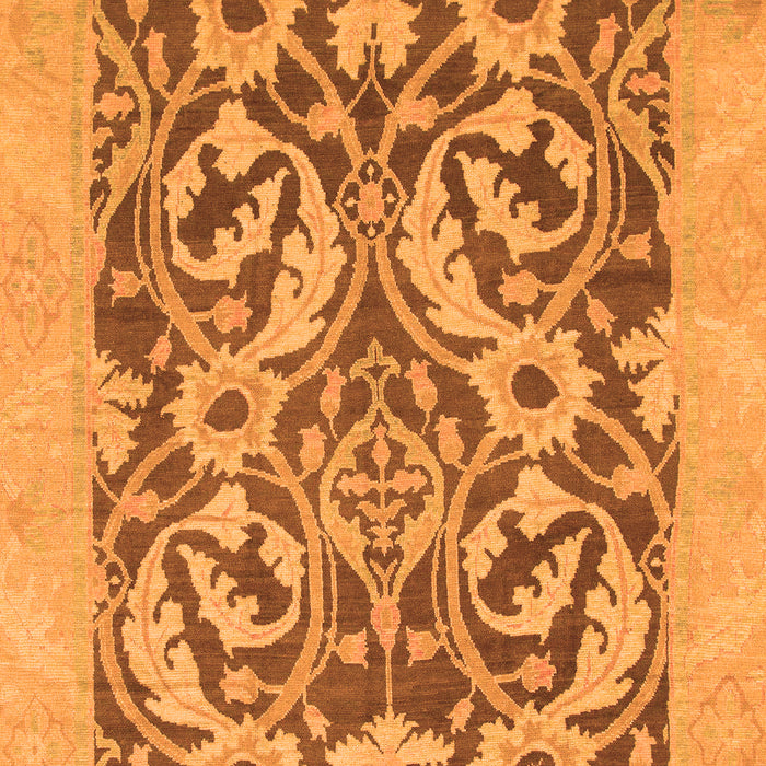 Machine Washable Abstract Orange Modern Area Rugs, wshabs1217org