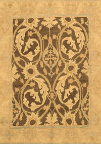 Abstract Brown Modern Rug, abs1217brn