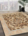 Abstract Brown Modern Rug in Family Room, abs1217