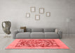 Modern Red Washable Rugs