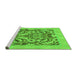 Sideview of Machine Washable Abstract Green Modern Area Rugs, wshabs1217grn