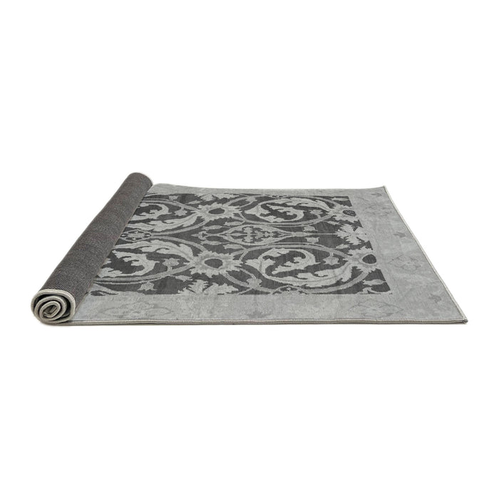 Sideview of Abstract Gray Modern Rug, abs1217gry