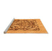 Sideview of Machine Washable Abstract Orange Modern Area Rugs, wshabs1217org