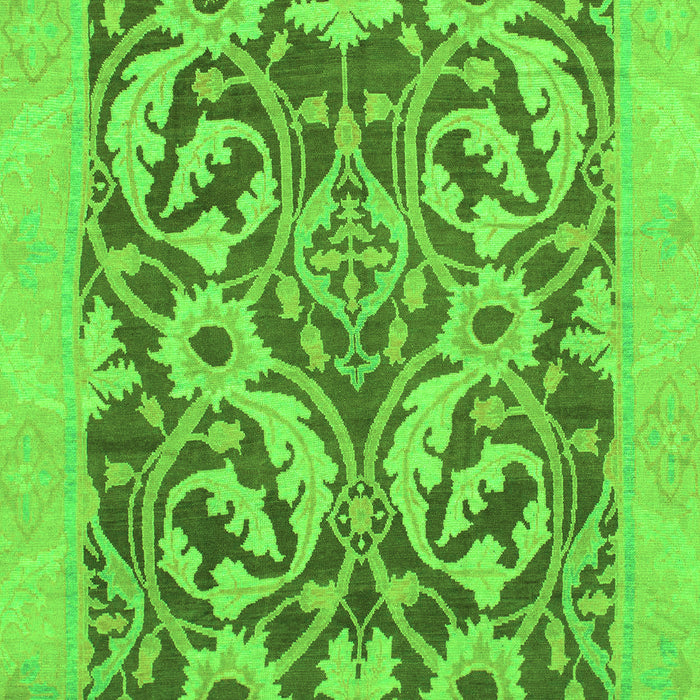 Machine Washable Abstract Green Modern Area Rugs, wshabs1217grn