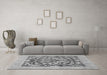 Machine Washable Abstract Gray Modern Rug in a Living Room,, wshabs1217gry