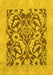 Abstract Yellow Modern Rug, abs1217yw