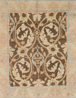 Machine Washable Abstract Brown Sugar Brown Rug, wshabs1217