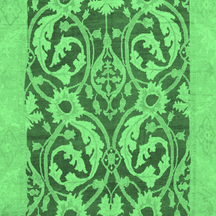 Machine Washable Abstract Emerald Green Modern Area Rugs, wshabs1217emgrn