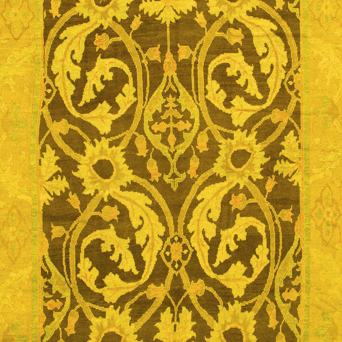 Machine Washable Abstract Yellow Modern Rug, wshabs1217yw
