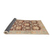 Sideview of Abstract Rust Pink Modern Rug, abs1218