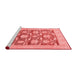 Modern Red Washable Rugs