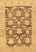 Abstract Brown Modern Rug, abs1218brn