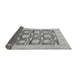 Sideview of Abstract Gray Modern Rug, abs1218gry