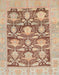 Machine Washable Abstract Rust Pink Rug, wshabs1218