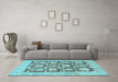 Machine Washable Abstract Light Blue Modern Rug in a Living Room, wshabs1218lblu