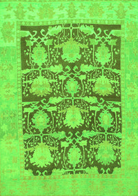 Abstract Green Modern Rug, abs1218grn