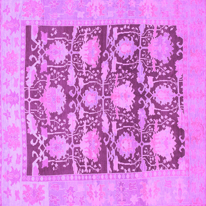 Square Abstract Purple Modern Rug, abs1218pur