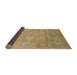 Sideview of Abstract Cinnamon Brown Modern Rug, abs1219