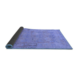 Sideview of Abstract Blue Modern Rug, abs1219blu