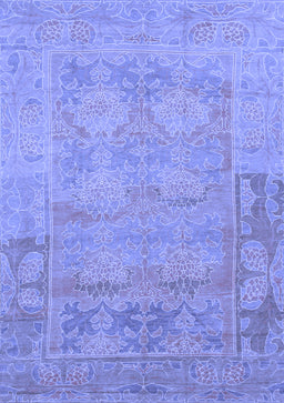 Abstract Blue Modern Rug, abs1219blu