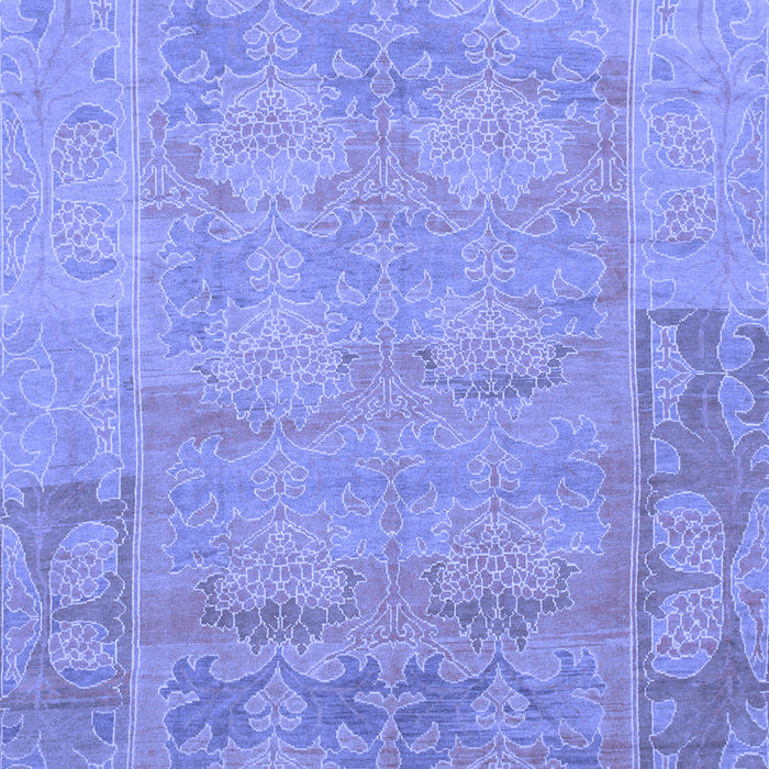Abstract Blue Modern Rug, abs1219blu