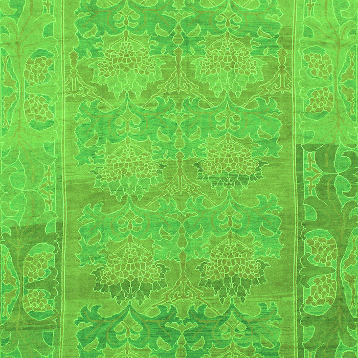 Machine Washable Abstract Green Modern Area Rugs, wshabs1219grn