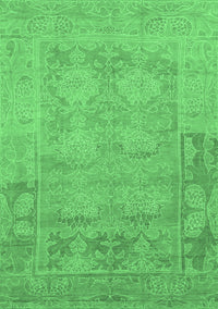 Abstract Emerald Green Modern Rug, abs1219emgrn