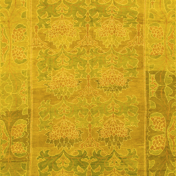 Machine Washable Abstract Yellow Modern Rug, wshabs1219yw