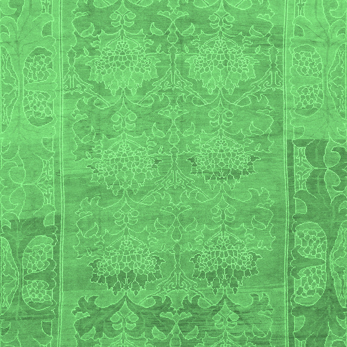 Machine Washable Abstract Emerald Green Modern Area Rugs, wshabs1219emgrn