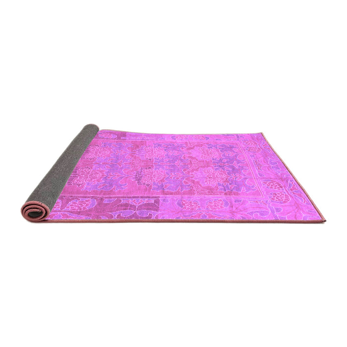 Sideview of Abstract Purple Modern Rug, abs1219pur