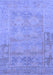 Machine Washable Abstract Blue Modern Rug, wshabs1219blu