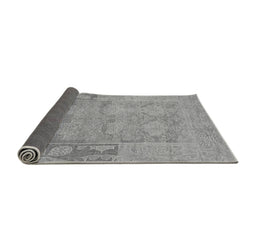 Sideview of Abstract Gray Modern Rug, abs1219gry