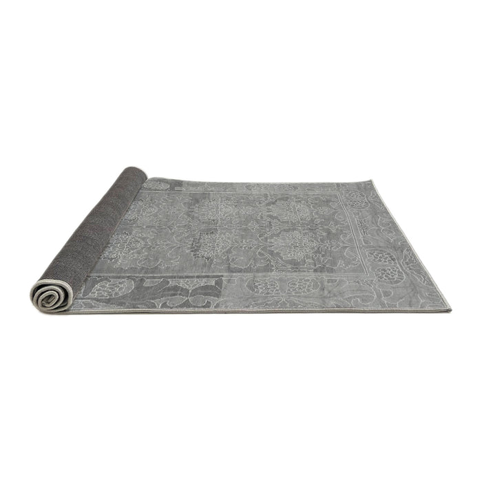 Sideview of Abstract Gray Modern Rug, abs1219gry